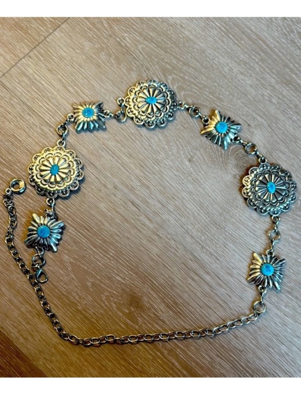 Vintage Chunky Boho Concho Chain Belt NEW 🏷️